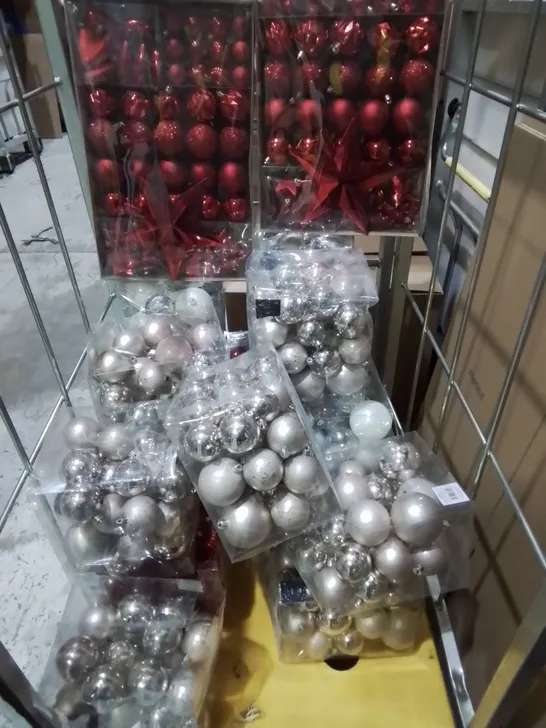 LOT OF 18 ASSORTED PACKS OF BAUBLES