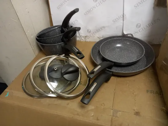 TOWER FRYING PAN AND SAUCEPAN SET