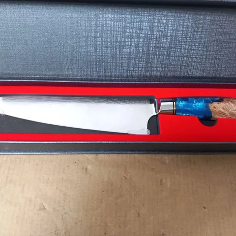 BOXED MARBLE EFFECT HANDLE CHEF'S KNIFE