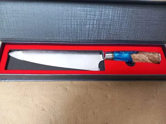 BOXED MARBLE EFFECT HANDLE CHEF'S KNIFE