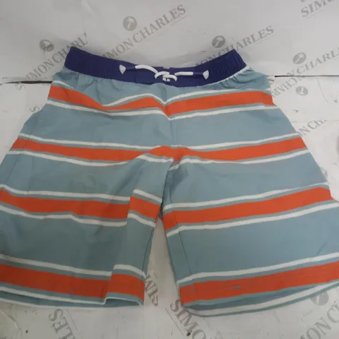 MINI BODENH SHORTS IN BLUE, ORANGE & WHITE - SIZE 13-14YRS