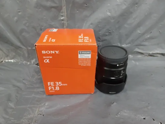 SONY SEL35F18F.SYX FE 35MM F1.8 FULL-FRAME PRIME LENS RRP £549