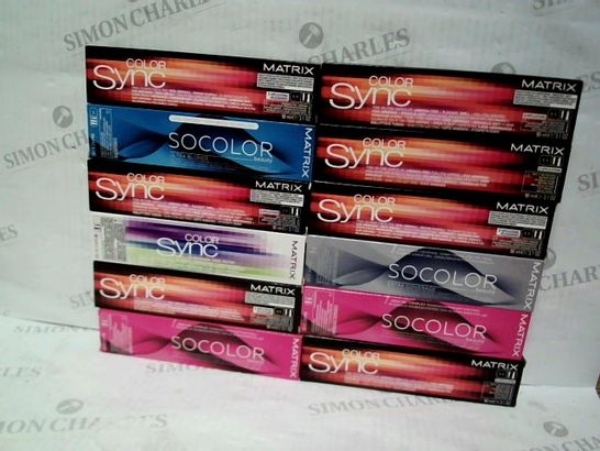 APPROXIMATELY 24 ASSORTED BRAND NEW MATRIX HAIR COLOURING PRODUCTS TO INCLUDE;
