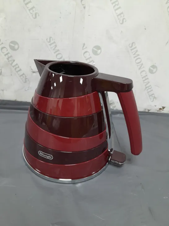 DE'LONGHI  JUG KETTLE AVVOLTA 2000W 1.7L RAPID BOIL - RED & BLACK