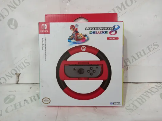 BOXED NINTENDO SWITCH MARIOKART DELUXE WHEEL ATTACHMENT - MARIO