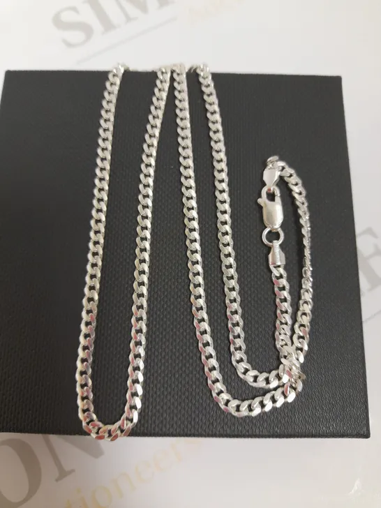 9CT YELLOW GOLD 1/4OZ SOLID DIAMOND CUT NECKLACE RRP £549