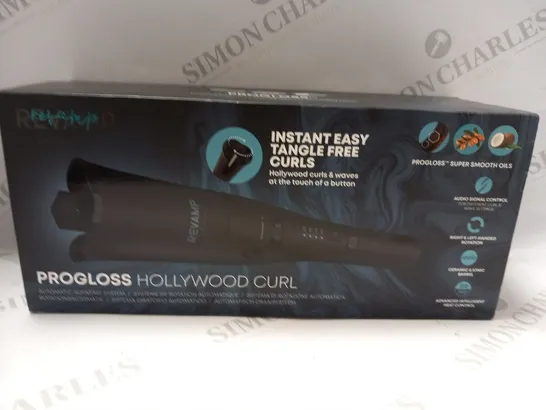 BOXED REVAMP PROFESSIONAL PROGLOSS HOLLYWOOD CURL AUTOMATIC ROTATING SYSTEM