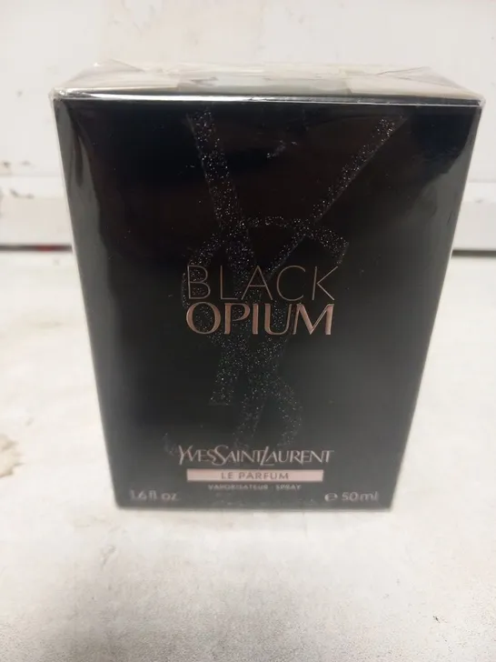 BOXED AND SEALED BLACK OPIUM YVES SAINT LAURENT LE PARFUM 50ML