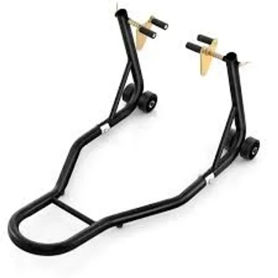 BOXED  COSTWAY MOTORBIKE STAND - BLACK