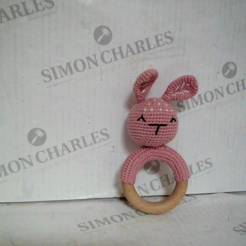 KNITTED BABY BUNNY RATTLE