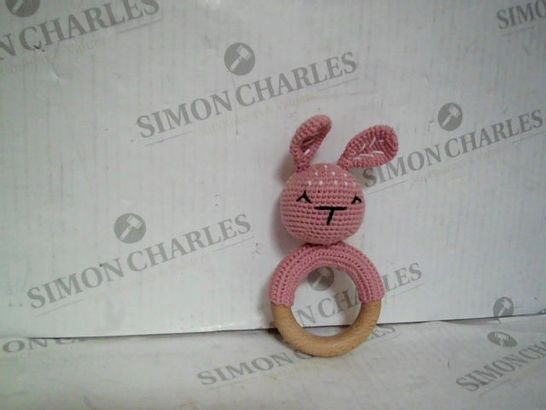 KNITTED BABY BUNNY RATTLE