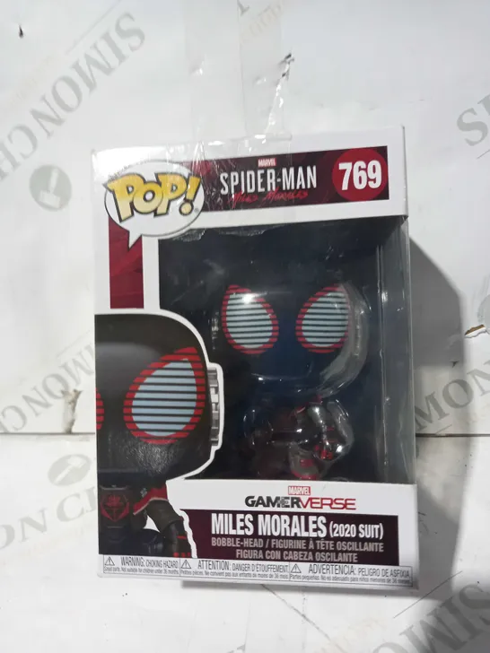 FUNKO POP MARVEL 769 SPIDER MAN MILES MORALES COLLECTABLE BOBBLE-HEAD