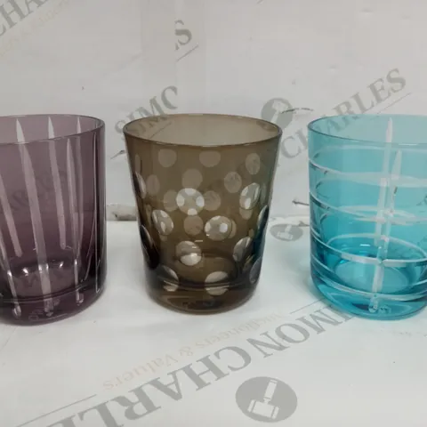 POLS POTTEN - CUTTINGS GLASS, MULTICOLORED (SET OF 6)