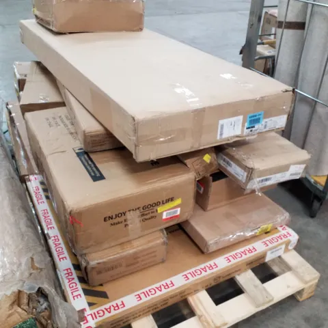 PALLET OF ASSORTED FLATPACK FURNITURE PARTS 