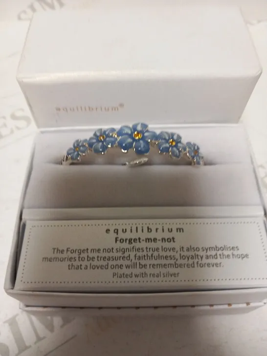 BOXED EQUILIBRIUM FORGET ME NOT BRACELET 