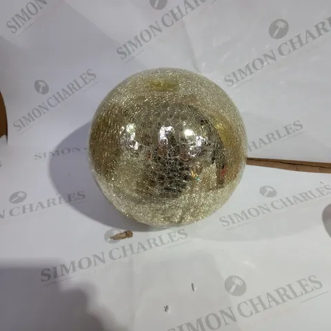 MR CHRISTMAS 8" GLASS CRACKLE SPHERE WITH ROTATING LIGHT