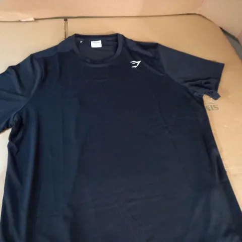 GYMSHARK BLACK T-SHIRT - XXL