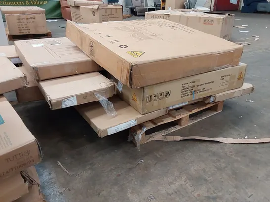 PALLET OF ASSORTED FURNITURE PARTS 