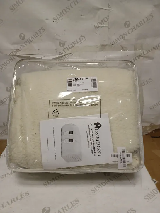 HOMEFRONT ELECTRIC BLANKET DUAL CONTROL KING SIZE