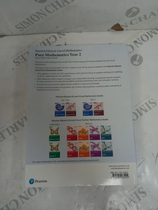 PEARSON EDEXCEL A-LEVEL PURE MATHEMATICS YEAR 2