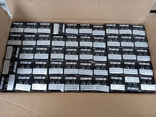 APPROXIMATELY 100 BOXED LED CANDLE LIGHT BULBS