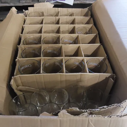 BOX OF APPROXIMATELY 36 ASSORTED DRINKS GLASSES