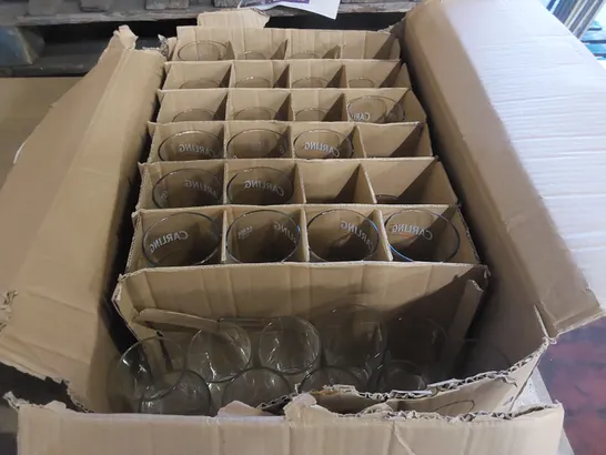 BOX OF APPROXIMATELY 36 ASSORTED DRINKS GLASSES