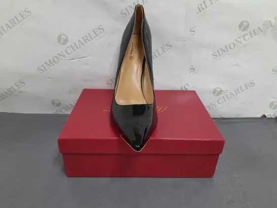 BOXED PAIR OF LUTALICA W POINTED TOE HIGH HEEL SHOES IN BLACK EU SIZE 44