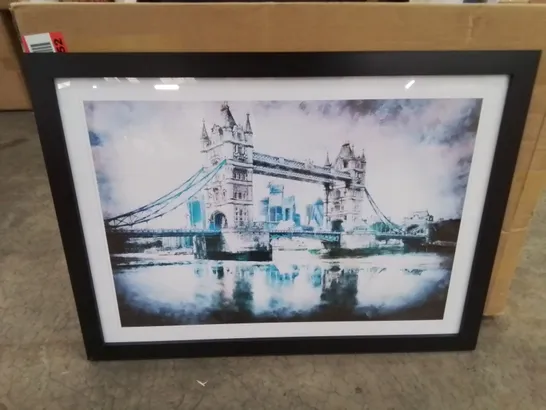 LONDON BRIDGE PICTURE FRAME GRAPHIC ART PRINT