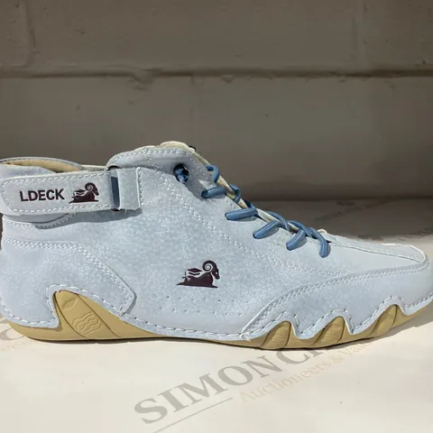 PAIR OF LDECK LIGHT BLUE TRAINERS SIZE 39