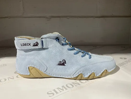 PAIR OF LDECK LIGHT BLUE TRAINERS SIZE 39