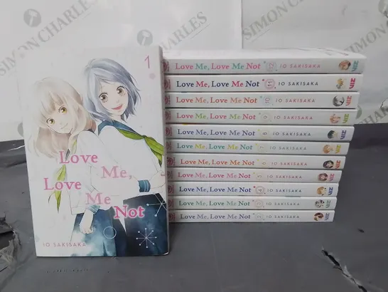 LOT OF 12 LOVE ME LOVE ME NOT NOVELS BY IO SAKISAKA - VOLUMES 1-12