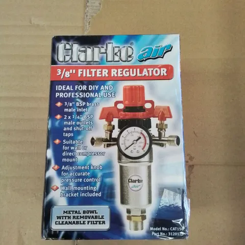 CLARKE AIR 3/8" FILTER REGULATOR