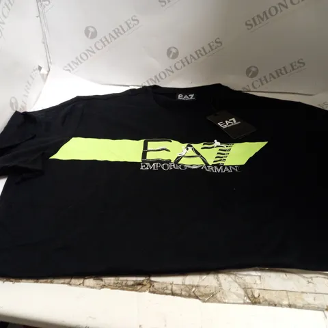 EMPORIO ARMANI BLACK T-SHIRT SIZE M 