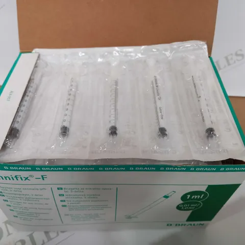 LOT OF APPROX 9 BOXES OF OMNIFIX-F SYRINGES B BRAUN