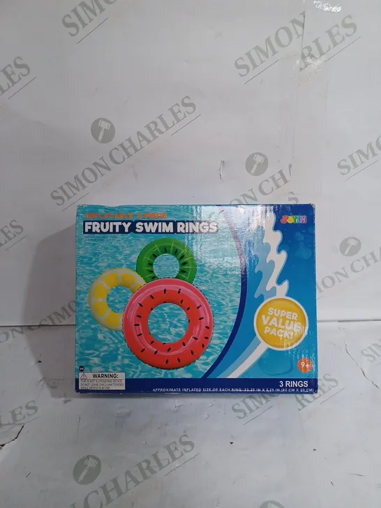 SLOOSH - 32.5" FRUITY SWIM RINGS, 3 PCS