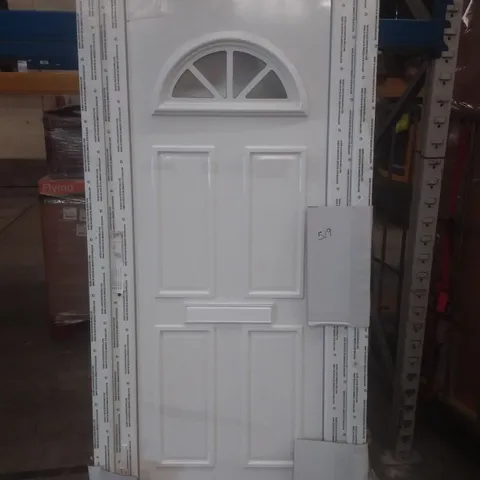 UPVC HALF MOON FRONT DOOR 205.5X92X6cm