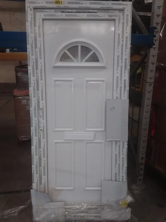 UPVC HALF MOON FRONT DOOR 205.5X92X6cm