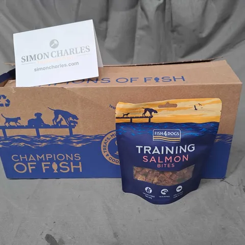 BOXED FISH4DOGS TRAINING ADULT SALMON BITES 8X80G