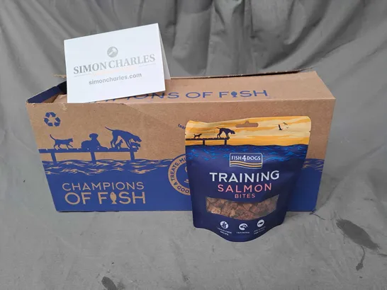 BOXED FISH4DOGS TRAINING ADULT SALMON BITES 8X80G