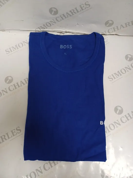 BOSS ROUND NECK CREW TOP - ROYAL BLUE - XL.