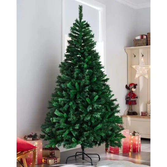 BOXED MIXED PROMO 7FT GREEN PINE ARTIFICIAL CHRISTMAS TREE