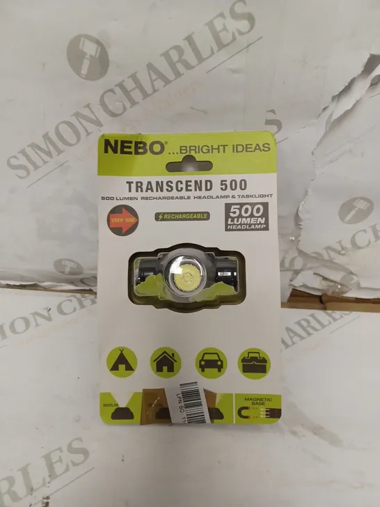 NEBO NB7006 TRANSCEND 500 HEAD TORCH