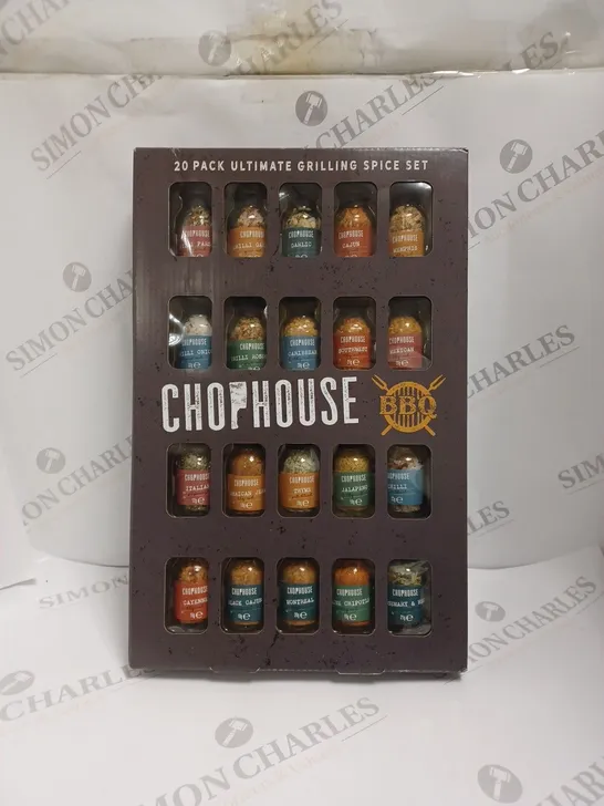 BOXED 20 PACK CHOPHOUSE ULTIMATE GRILLING SPICE SET  RRP £27.99