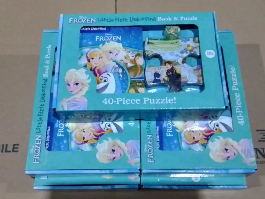 LOT OF 5 BRAND NEW DISNEY FROZEN BOOK AND PUZZLE SETS