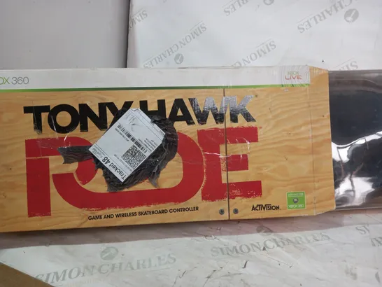 BOXED TONY HAWK RIDE GAME AND WIRELESS SKATEBOARD CONTROLLER FOR XBOX 360