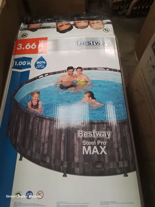 BOXED BESTWAY STEEL PRO MAX 12' POOL