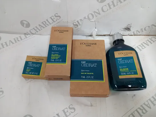 LOCCITANE 4 PIECE FRAGRANCE COLLECTION