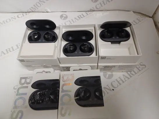 LOT OF 5 BOXED PAIRS OF SAMSUNG GALAXY BUDS 