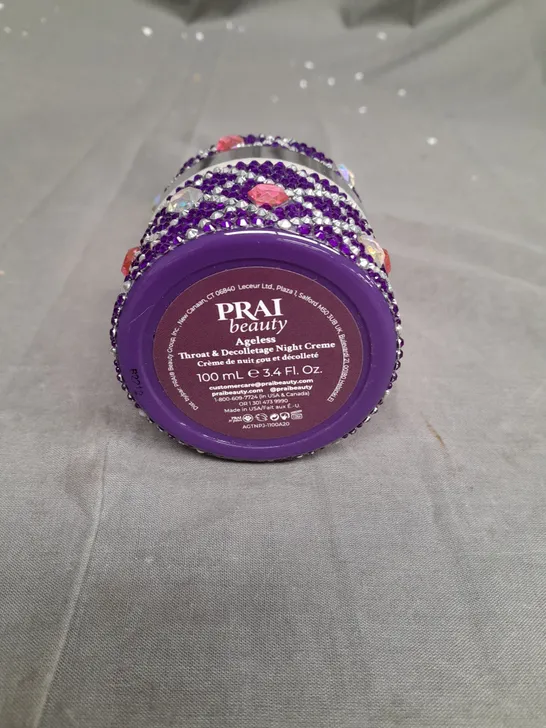 PRAI BEAUTY AGELESS THROAT AND DECOLLETAGE NIGHT CRÈME 100ML PURPLE